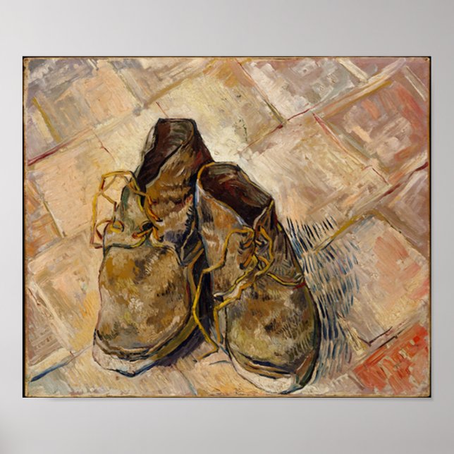 A Pair of Shoes, Vincent van Gogh Poster (Front)