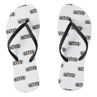 A pair of white Slipers Thongs