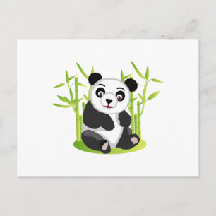 A Panda and his Bamboo Postcard
