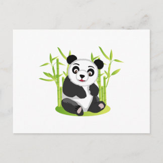 A Panda and his Bamboo Postcard