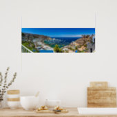 A Panorama of Avalon on Catalina Island Poster (Kitchen)
