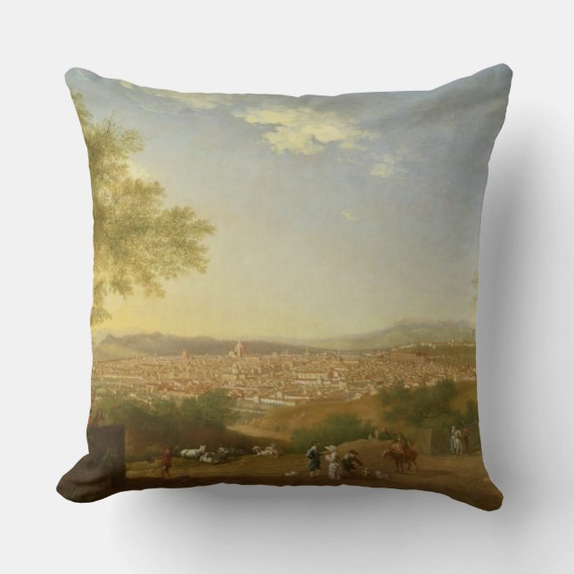 A Panoramic View of Florence from Bellosguardo, 17 Cushion (Front)