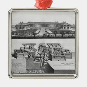 A paper mill metal tree decoration