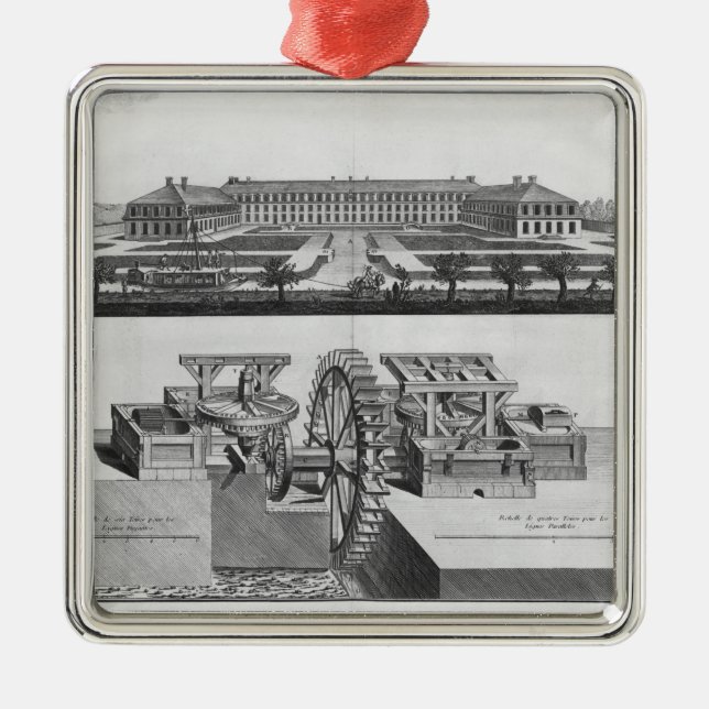 A paper mill metal tree decoration (Front)