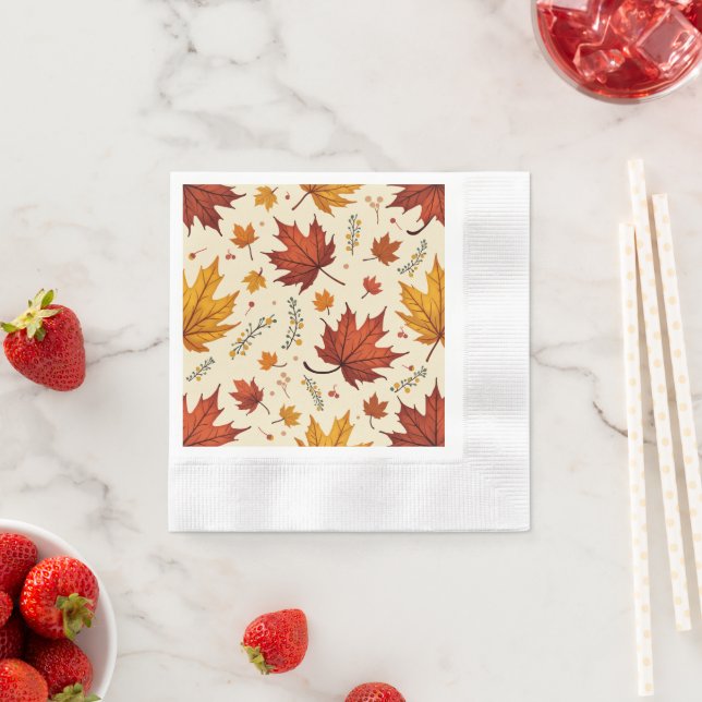 A paper napkin that makes you feel autumn. (Insitu)