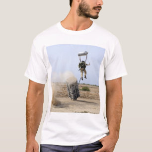 A pararescueman drops into the zone T-Shirt