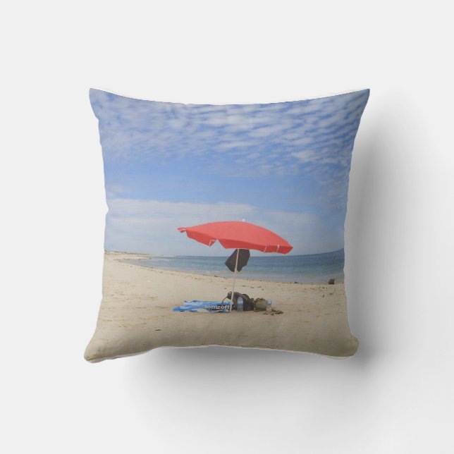 A parasol and the sea. cushion (Back)