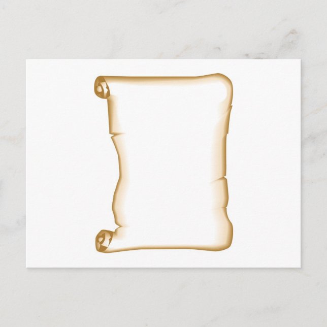 A Parchment Scroll Postcard (Front)