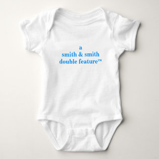 A (Parents Names Here) Double Feature For Twins Baby Bodysuit