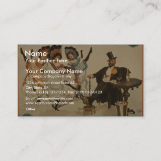 A Parlour Match, 'Enough Said' Retro Theatre Business Card