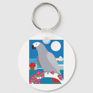 A Parrot in Paradise Key Ring