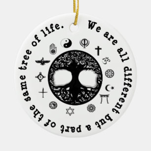 A Part of the Same Tree of Life Ceramic Ornament