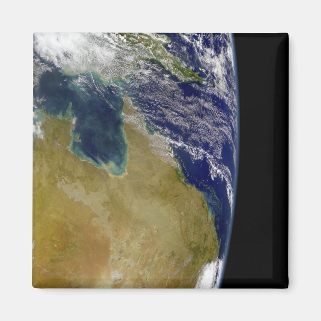 A partial view of Earth showing Australia Magnet (Front)