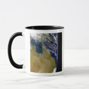 A partial view of Earth showing Australia Mug