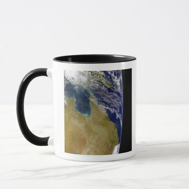A partial view of Earth showing Australia Mug (Left)