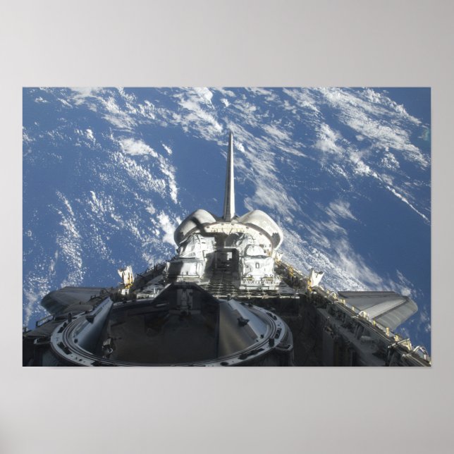 A partial view of Space Shuttle Atlantis Poster (Front)