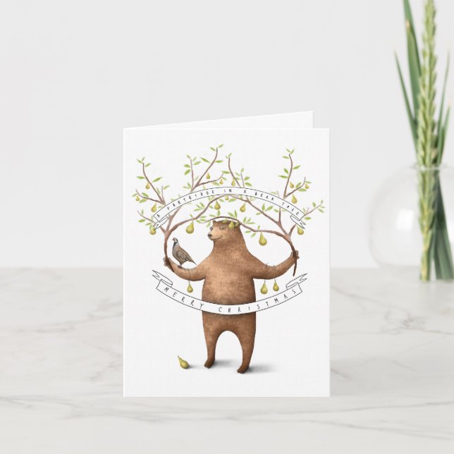 a partridge in a bear tree? holiday card (Front)