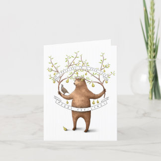 a partridge in a bear tree? holiday card