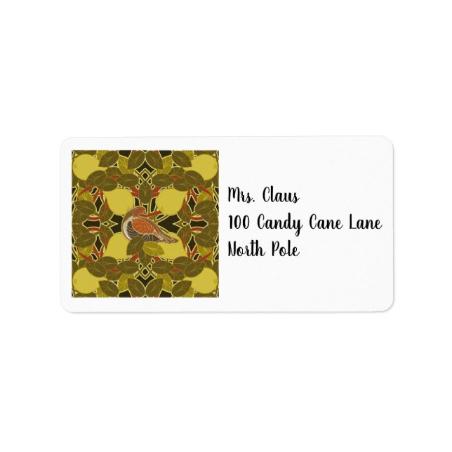 A Partridge In A Pear Tree Address Labels (Front)