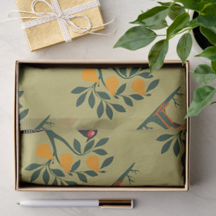 A Partridge In A Pear Tree Cut-Out Stencil Retro 2 Tissue Paper