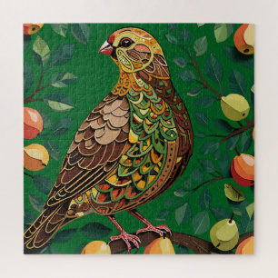 A Partridge In A Pear Tree Cut-Out Stencil-Style Jigsaw Puzzle