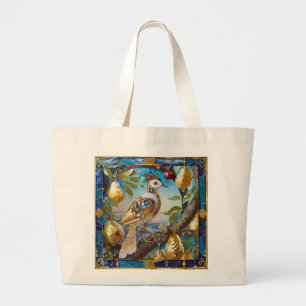 A Partridge in a Pear Tree Large Tote Bag