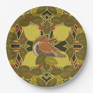 A Partridge In A Pear Tree Paper Plate