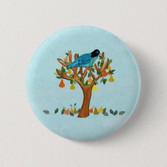 A Partridge in a Pear Tree Pin (Front)