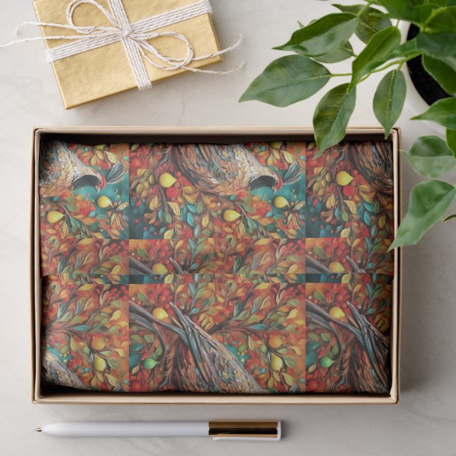 A Partridge In A Pear Tree Tissue Paper (Gift)