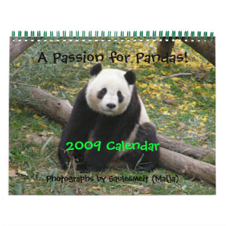 A Passion for Pandas!, 2009 Calend... - Customised Calendar