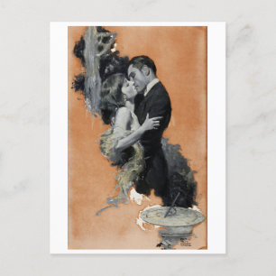 A Passionate Kiss Postcard