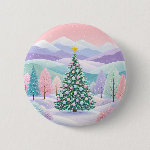 A Pastel Winter Dream 6 Cm Round Badge