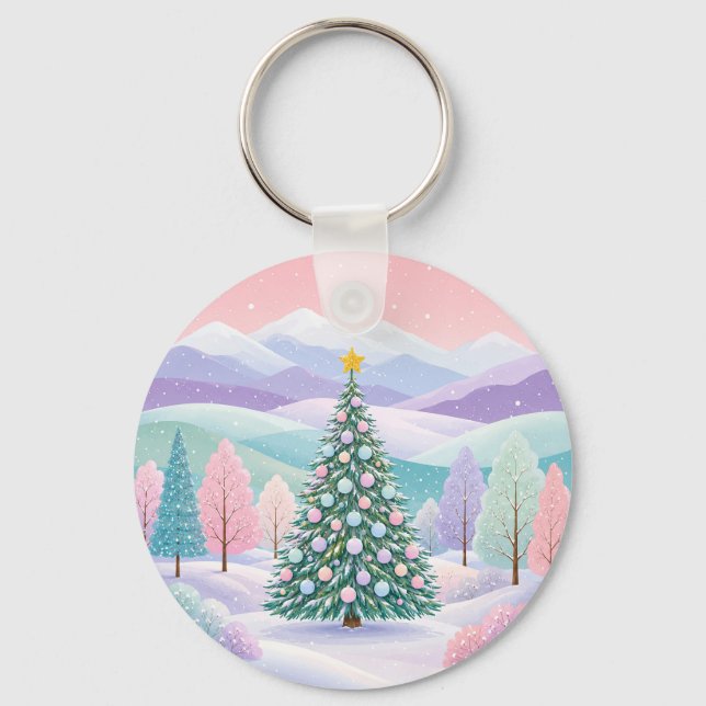 A Pastel Winter Dream Key Ring (Front)