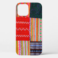 a Patchwork quilt in multicolor asian style
