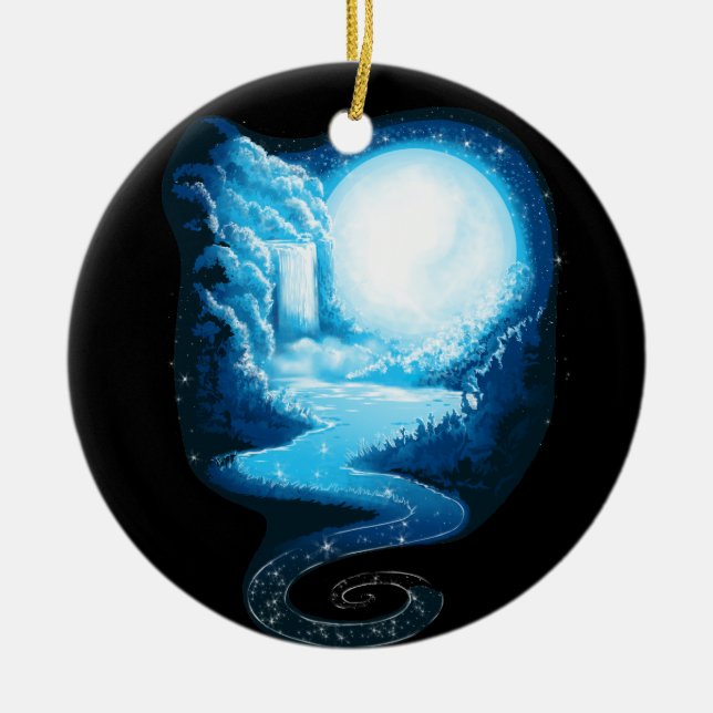 A Path Unwinding Ceramic Ornament (Front)