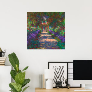 A Pathway in Monet's Garden by After Claude Monet Poster