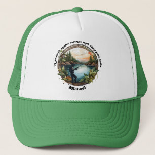 A Patient Angler Fisherman Personalised Trucker Hat