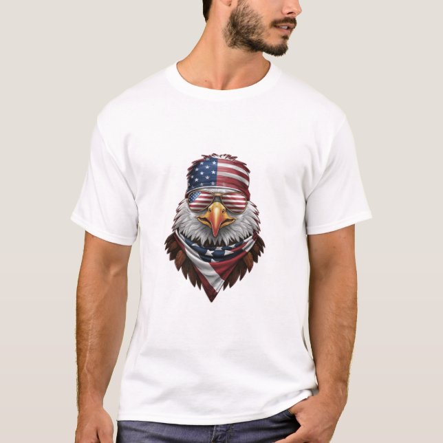 A patriotic bald eagle T-Shirt (Front)