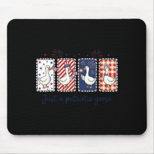 A Patriotic Goose Shirts Cute 4th Of July Goose Mouse Pad