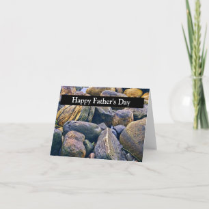 a pattern of small, rounded rocks card
