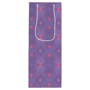 A Pattern of Spring Purple and Pink Wine Gift Bag