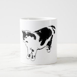 A Pause Before the Pounce Large Coffee Mug