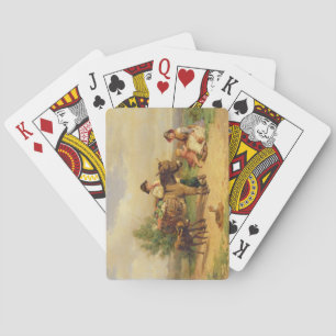 A Pause on the Way to Market Playing Cards