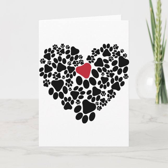 A paw touched my heart V2 Card (Front)