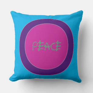 A peace emblem cushion