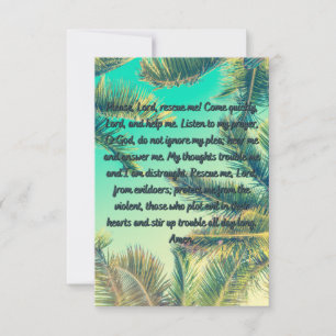 A Peace & Strength Prayer Flat Greeting Card