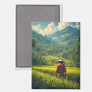A Peaceful Harvest Magnet