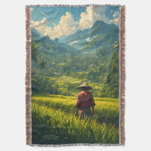 A Peaceful Harvest Throw Blanket