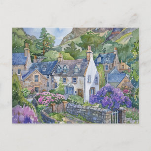 A Peaceful Scottish Village Postcard
