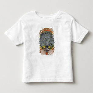 A peacock from the central panel of a mural toddler T-Shirt
